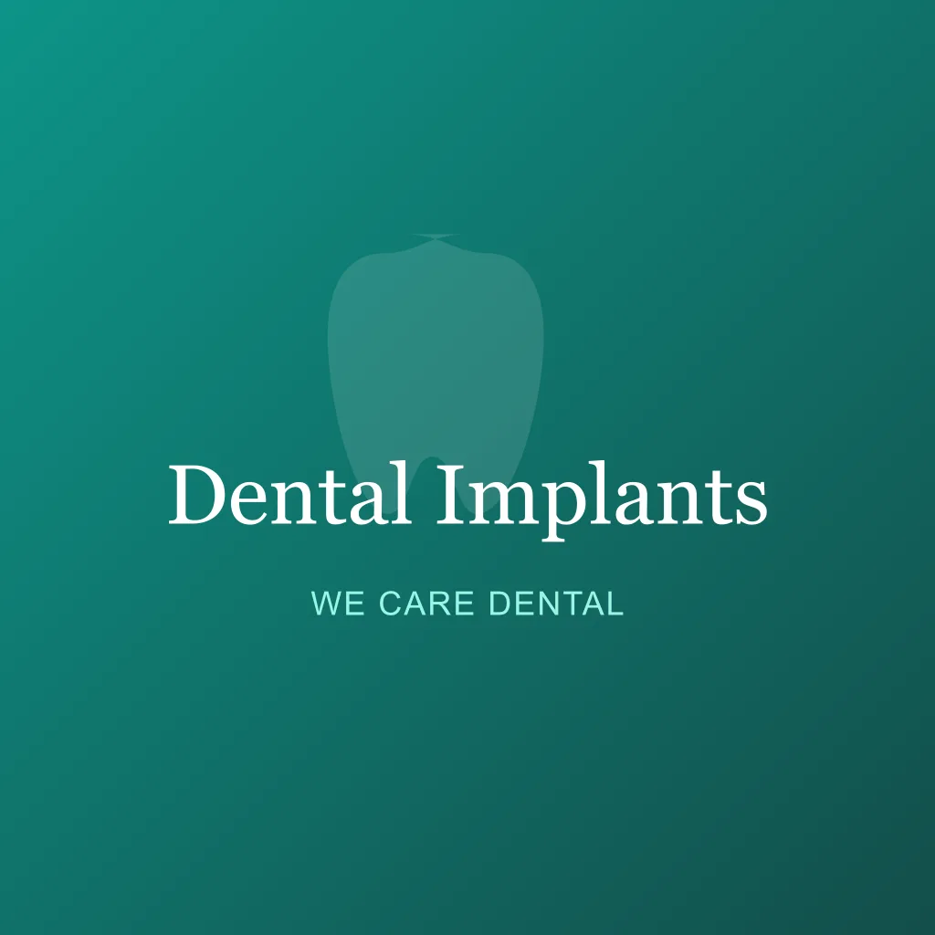 Dental Implants service by We Care Dental