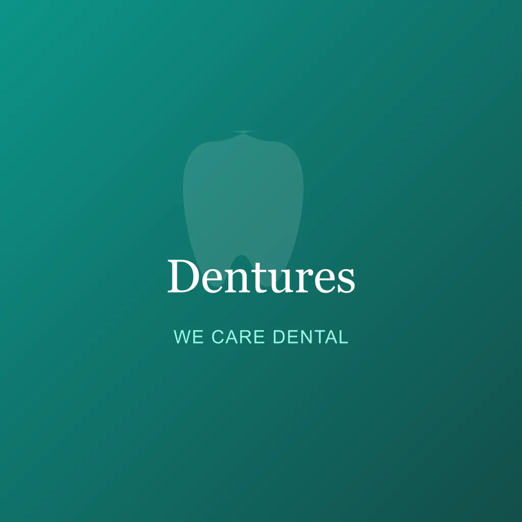 Dentures service by We Care Dental